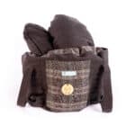 Skiep, ecologische slowcooker van dead stock stoffen van herenkleding atelier - donkerbruin