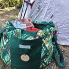 Skiep mozaiek op de camping