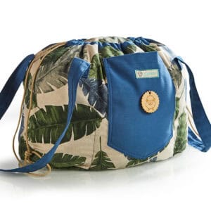 Zijaanzicht Skiep® Blue Jungle gaarstoof – geïsoleerd met lokale schapenwol